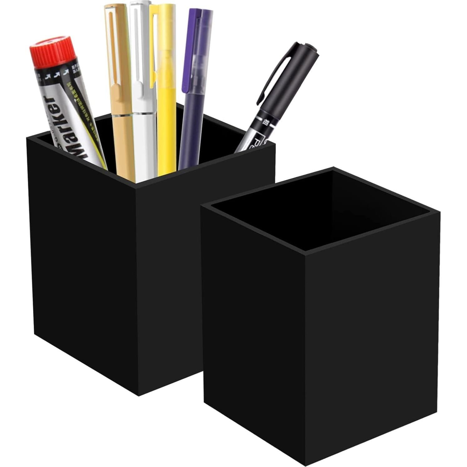 Organizador de Escritorio Ptaedex - 2 Soportes Acrílicos Negros