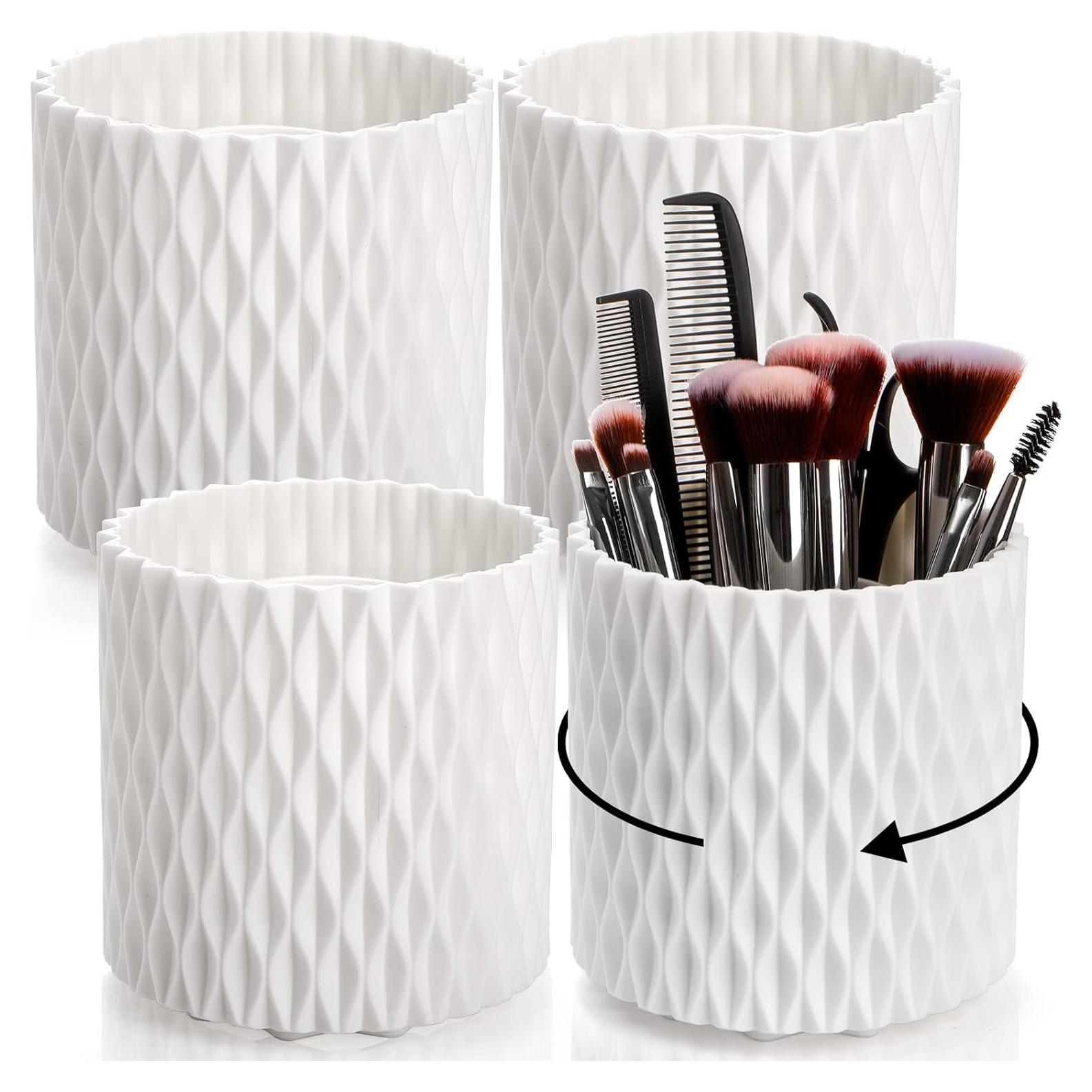 Organizador de Brochas de Maquillaje AVLA 4 Piezas Rotatorio 360°