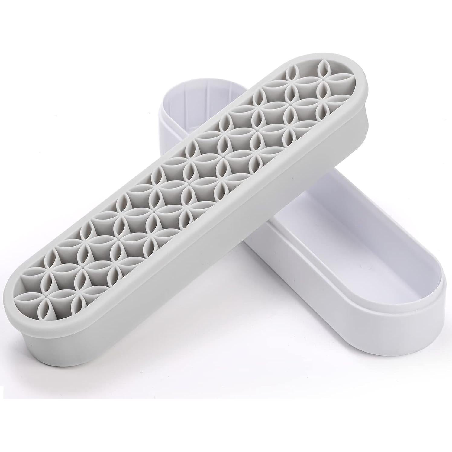 Soporte de Brochas de Maquillaje Elsjoy 3 Piezas Silicona