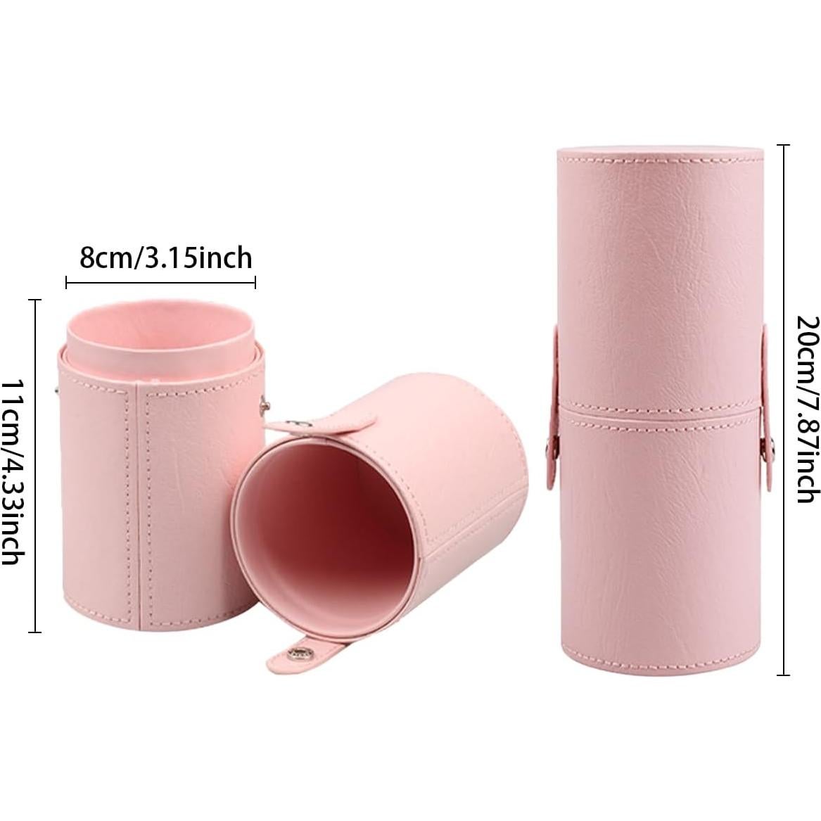 Organizador de Brochas de Maquillaje Doeean Rosa Impermeable