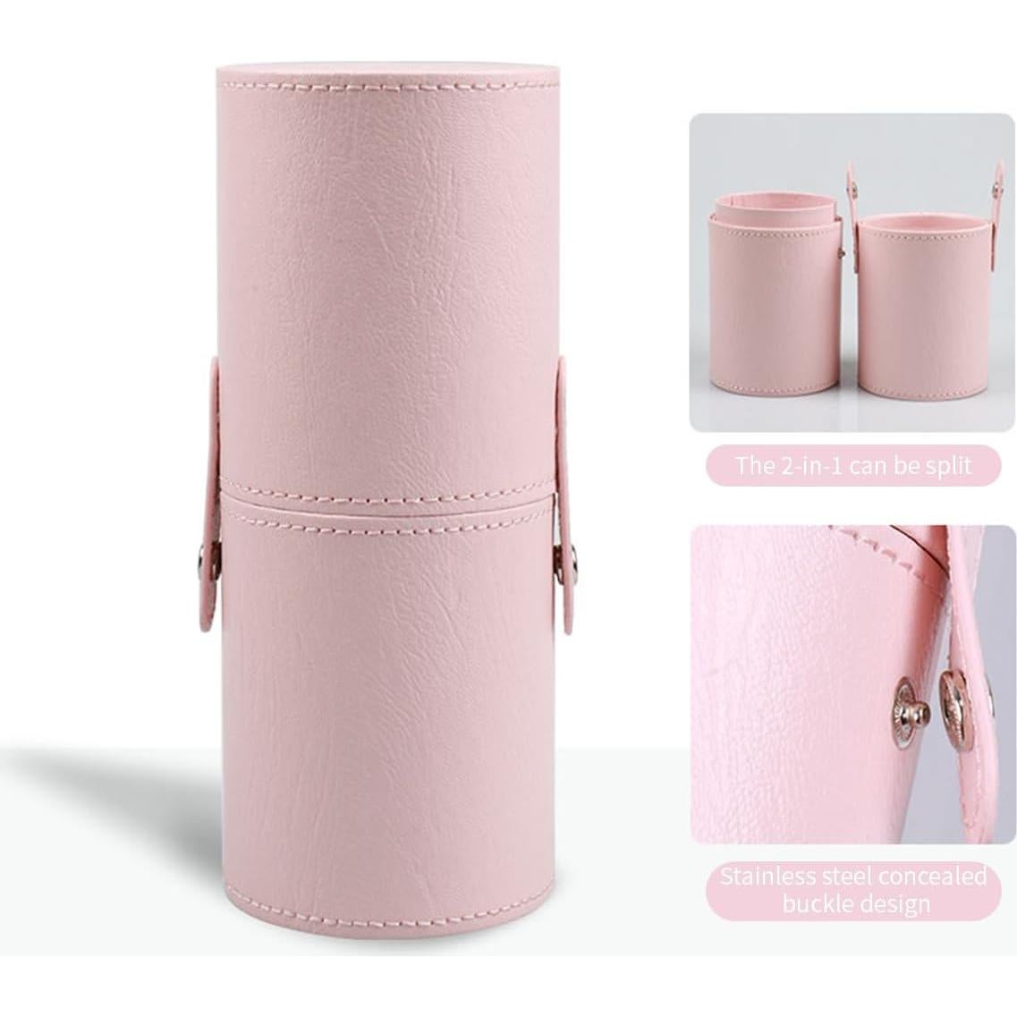 Organizador de Brochas de Maquillaje Doeean Rosa Impermeable