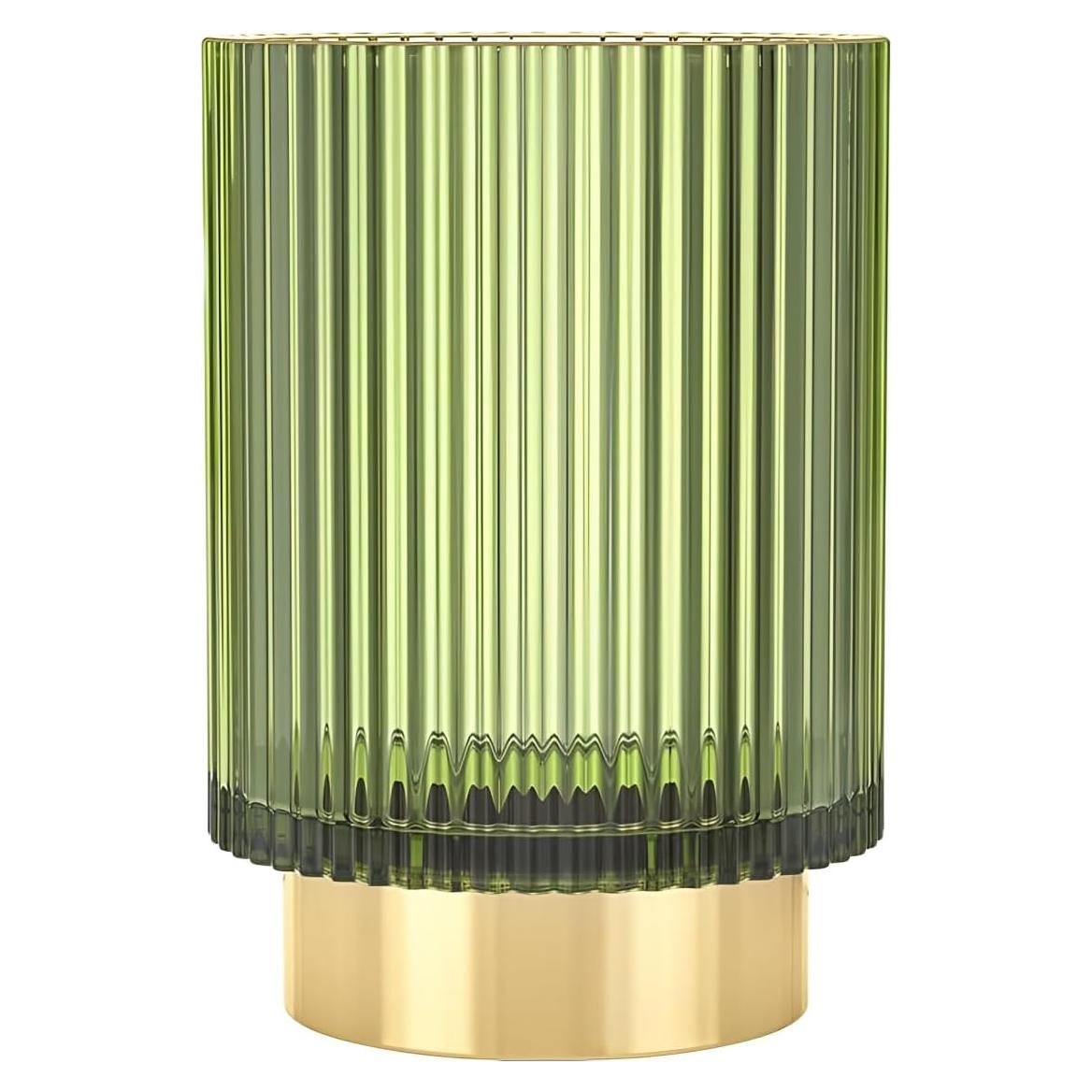 Organizador de Brochas de Maquillaje REALHUNLEE Verde Grande