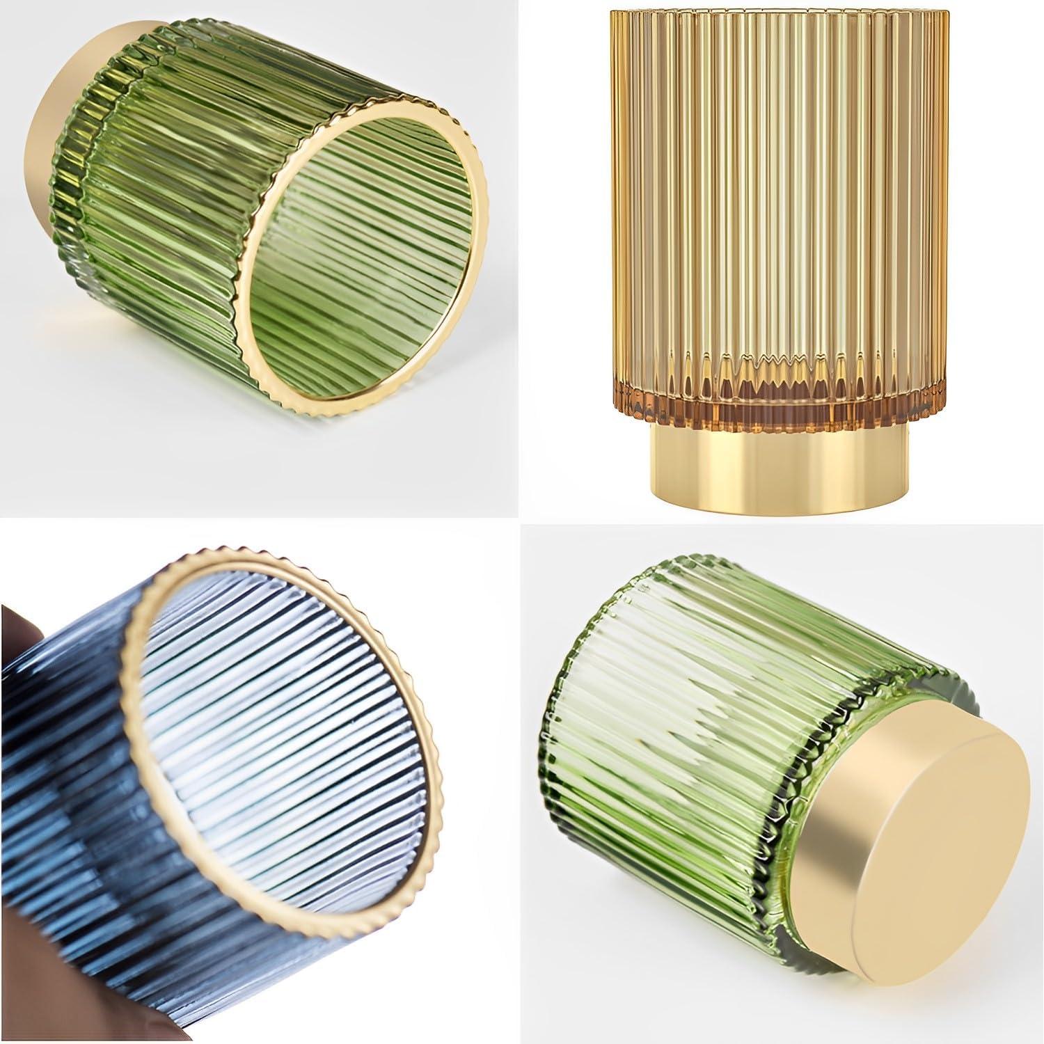 Organizador de Brochas de Maquillaje REALHUNLEE Verde Grande