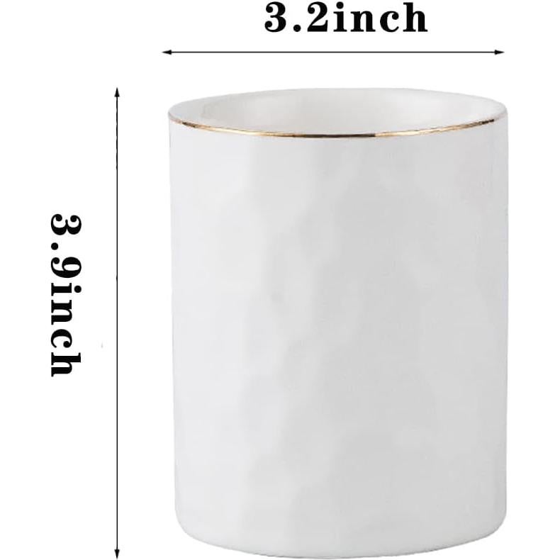 Soporte para bolígrafos Aewill de cerámica blanco 8.13 cm