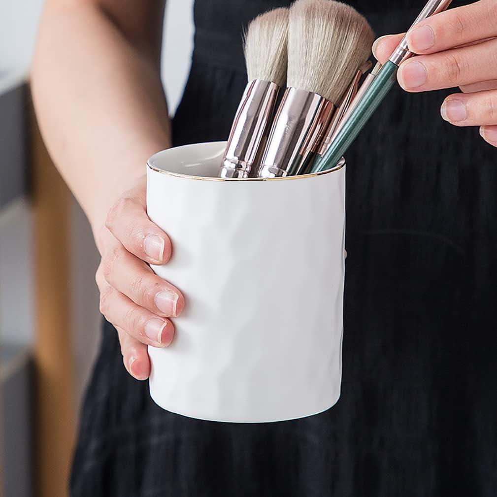 Soporte para bolígrafos Aewill de cerámica blanco 8.13 cm