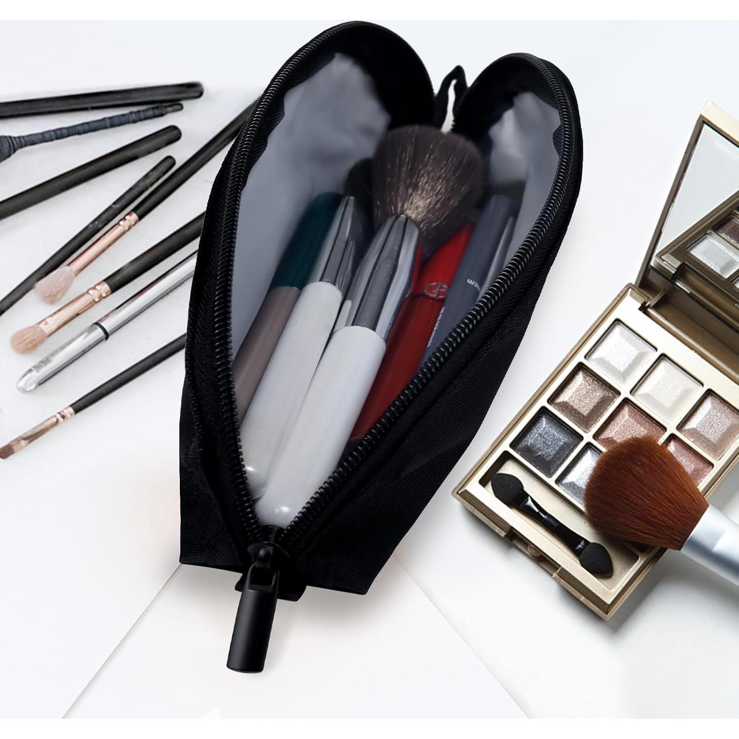 Estuche de Brochas de Maquillaje Gloppie Negro - Viaje 10 Brochas