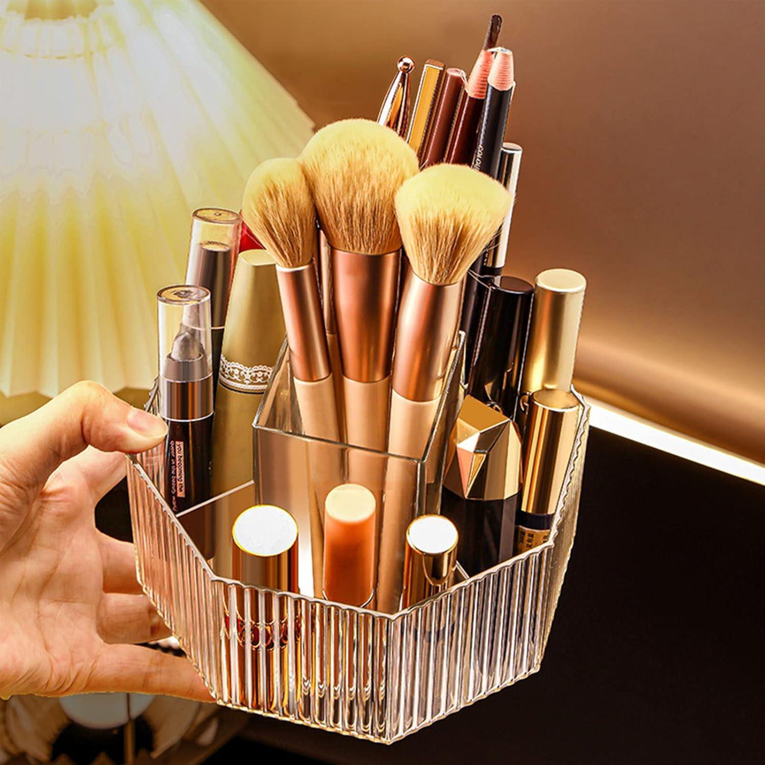 Soporte Rotatorio de Brochas de Maquillaje LINFIDITE 360°