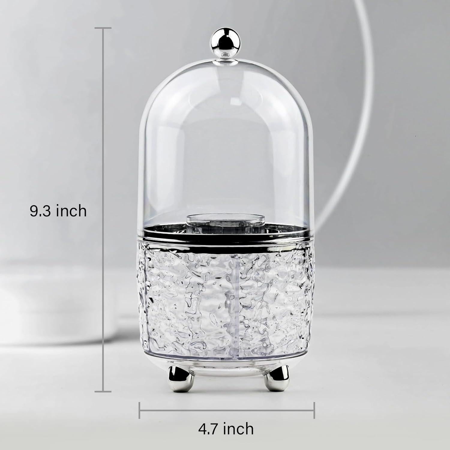 Soporte para Brochas de Maquillaje Hoosel Transparente 360°