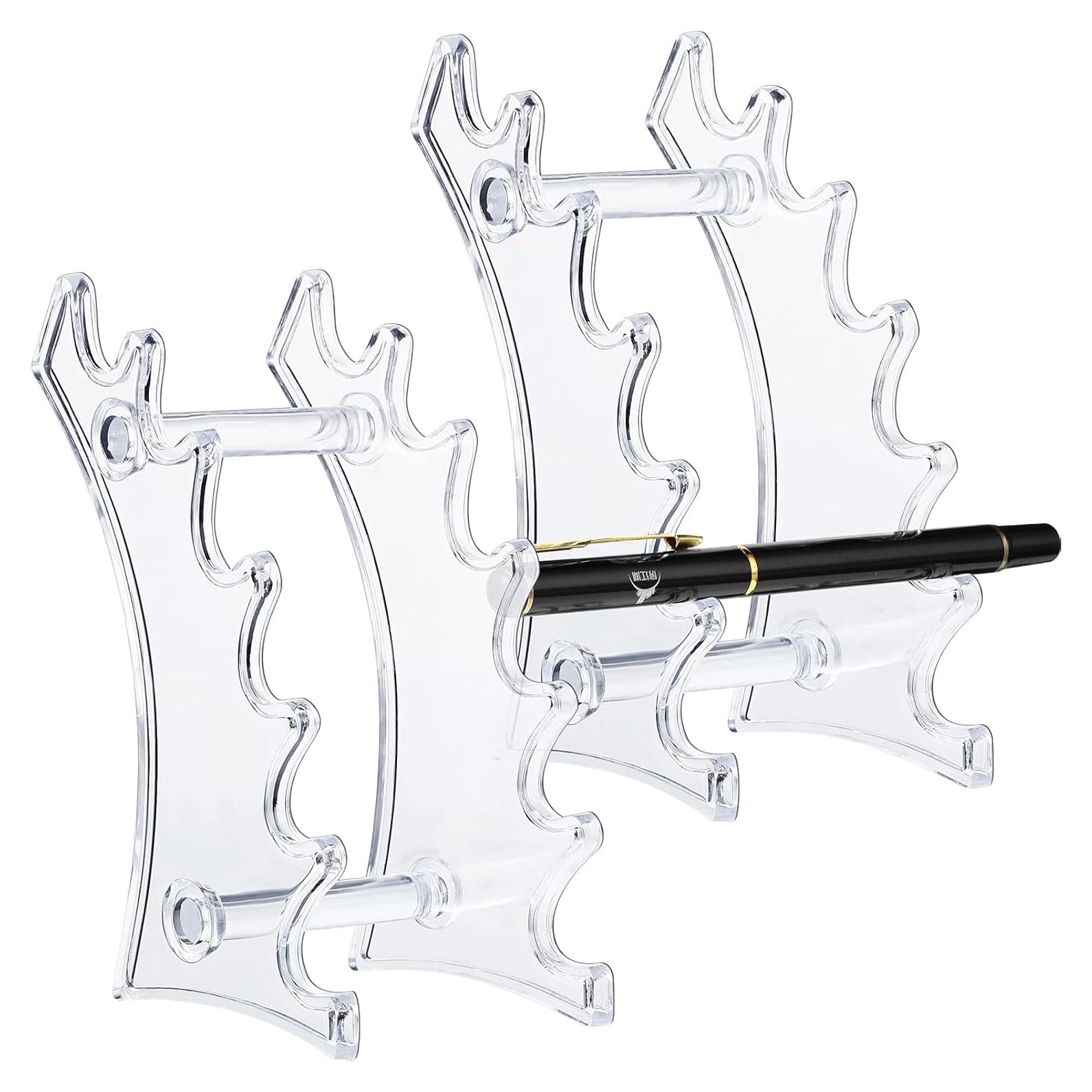 Jetec Soporte Acrílico para Lápices 2 Piezas 6 Bolsillos