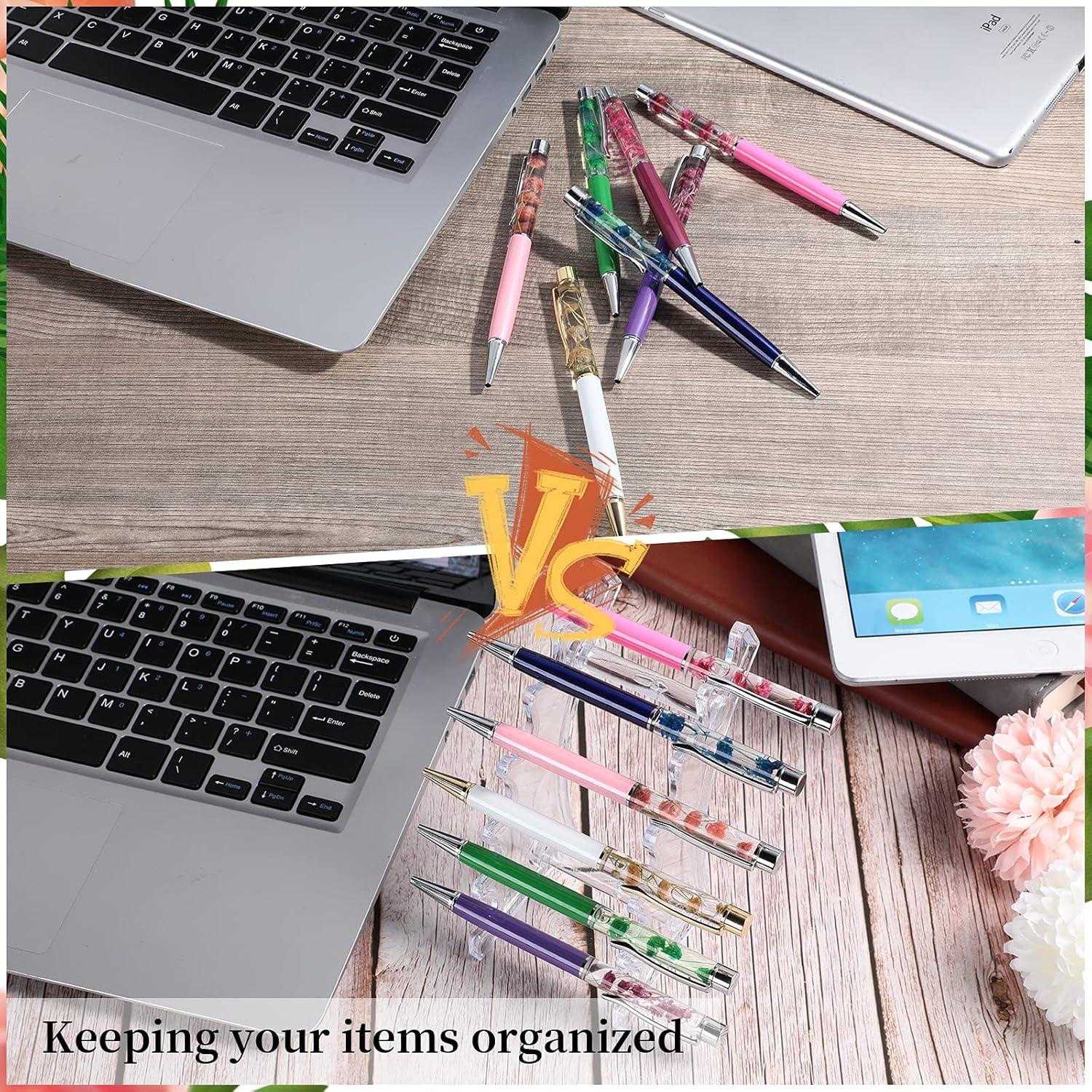 Jetec Soporte Acrílico para Lápices 2 Piezas 6 Bolsillos