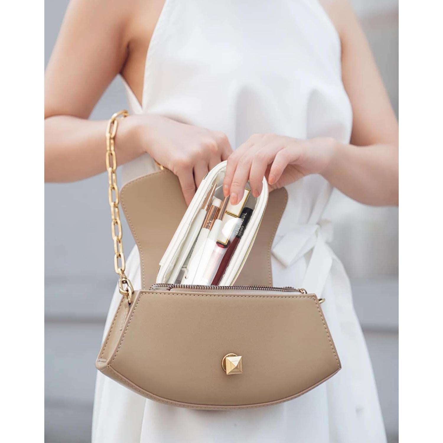 Bolsa de Maquillaje Transparente Zoocoo 23.5x15.5cm Aprobada TSA