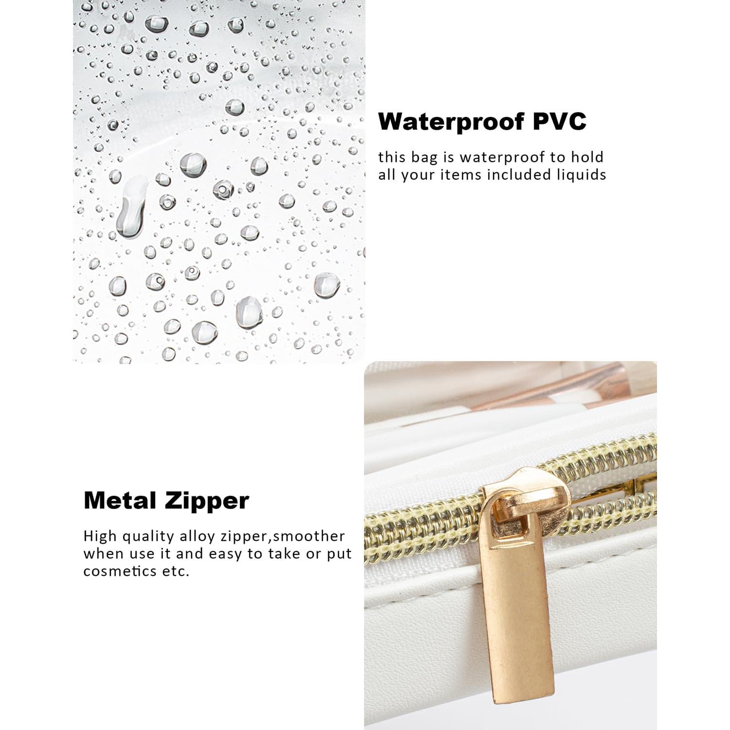 Bolsa de Maquillaje Transparente Zoocoo 23.5x15.5cm Aprobada TSA