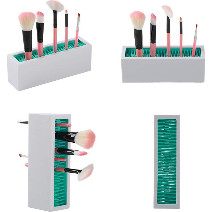 Organizador de Brochas de Maquillaje Jamend Clxp Rosa-Blanco