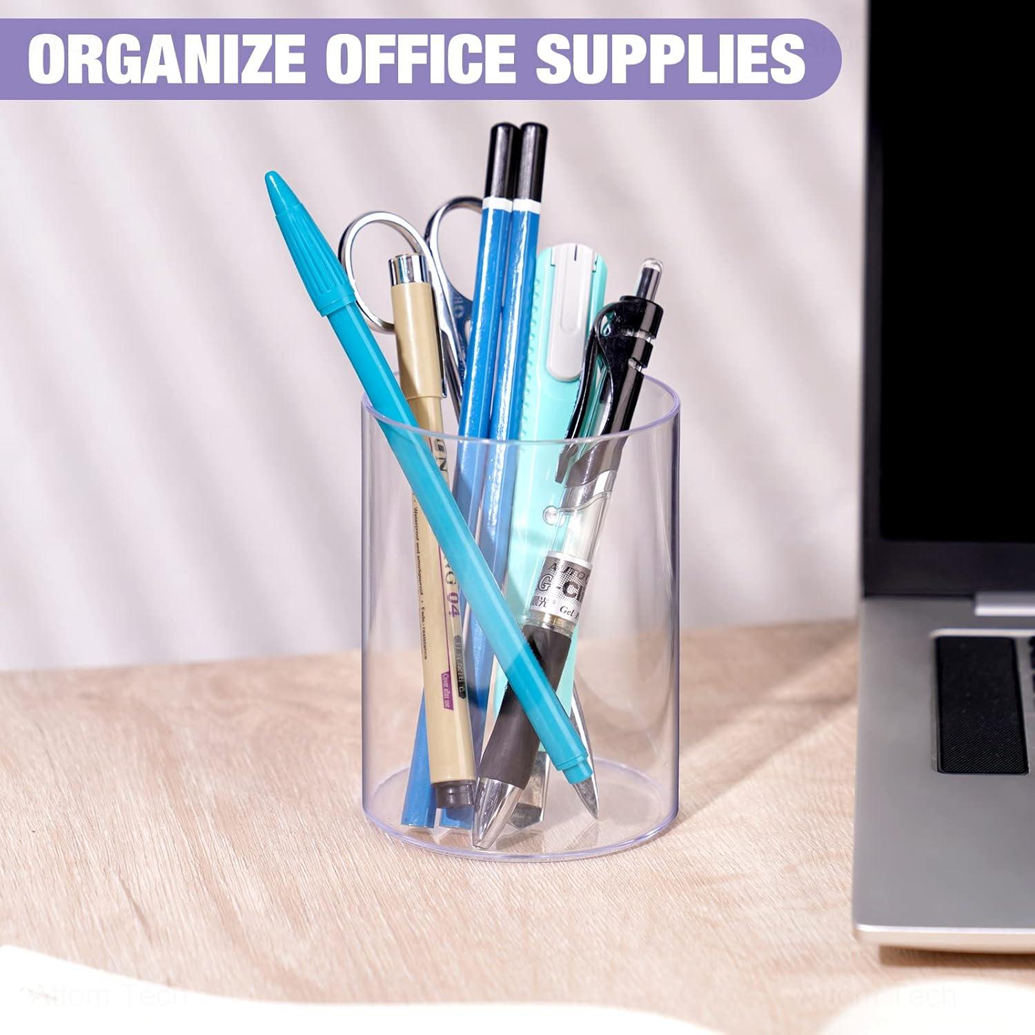 Organizadores de Escritorio Acrílico Transparente NiOffice 3-Pack