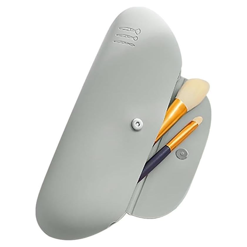 Soporte de Maquillaje de Viaje TUCANA Gris con Cierre Magnético