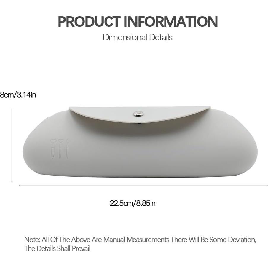 Soporte de Maquillaje de Viaje TUCANA Gris con Cierre Magnético