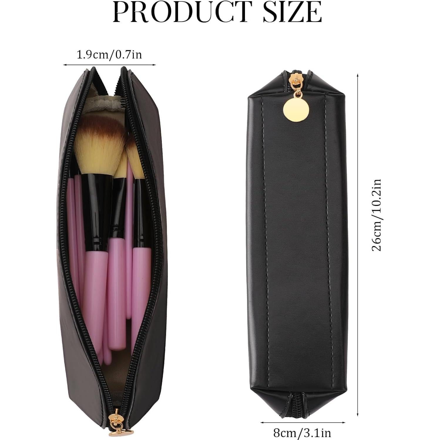 Estuche para Brochas de Maquillaje Tangseajiao Negro Compacto