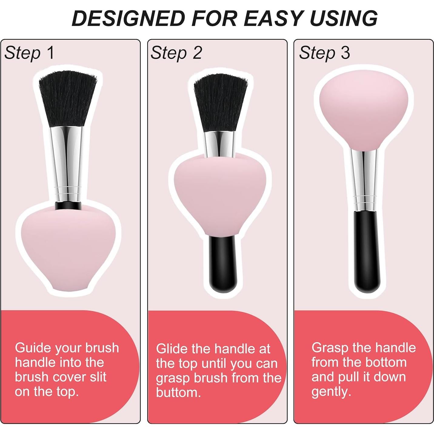 Fundas de Silicona para Brochas de Maquillaje Flyaway - 4 Piezas