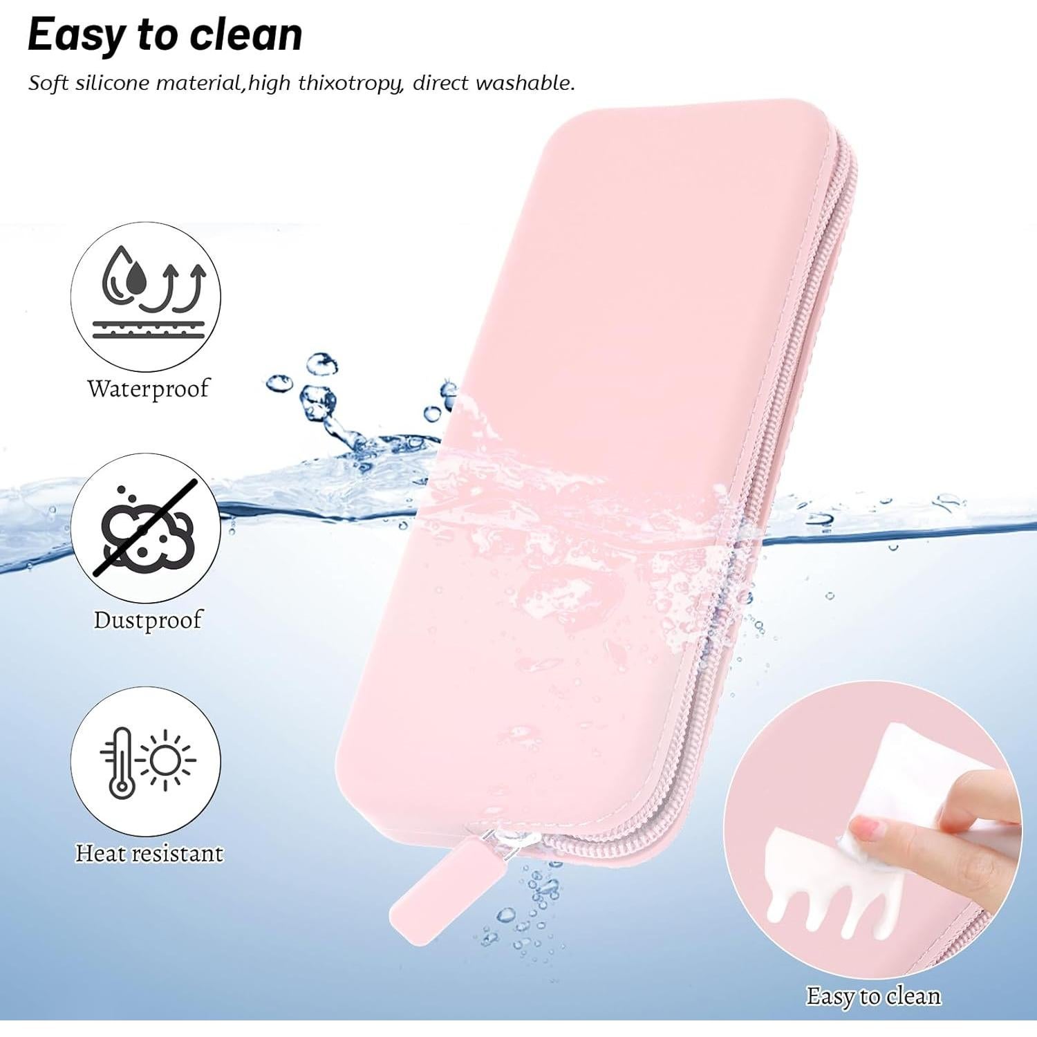 Estuche Organizador de Brochas de Maquillaje Sakolla Rosa