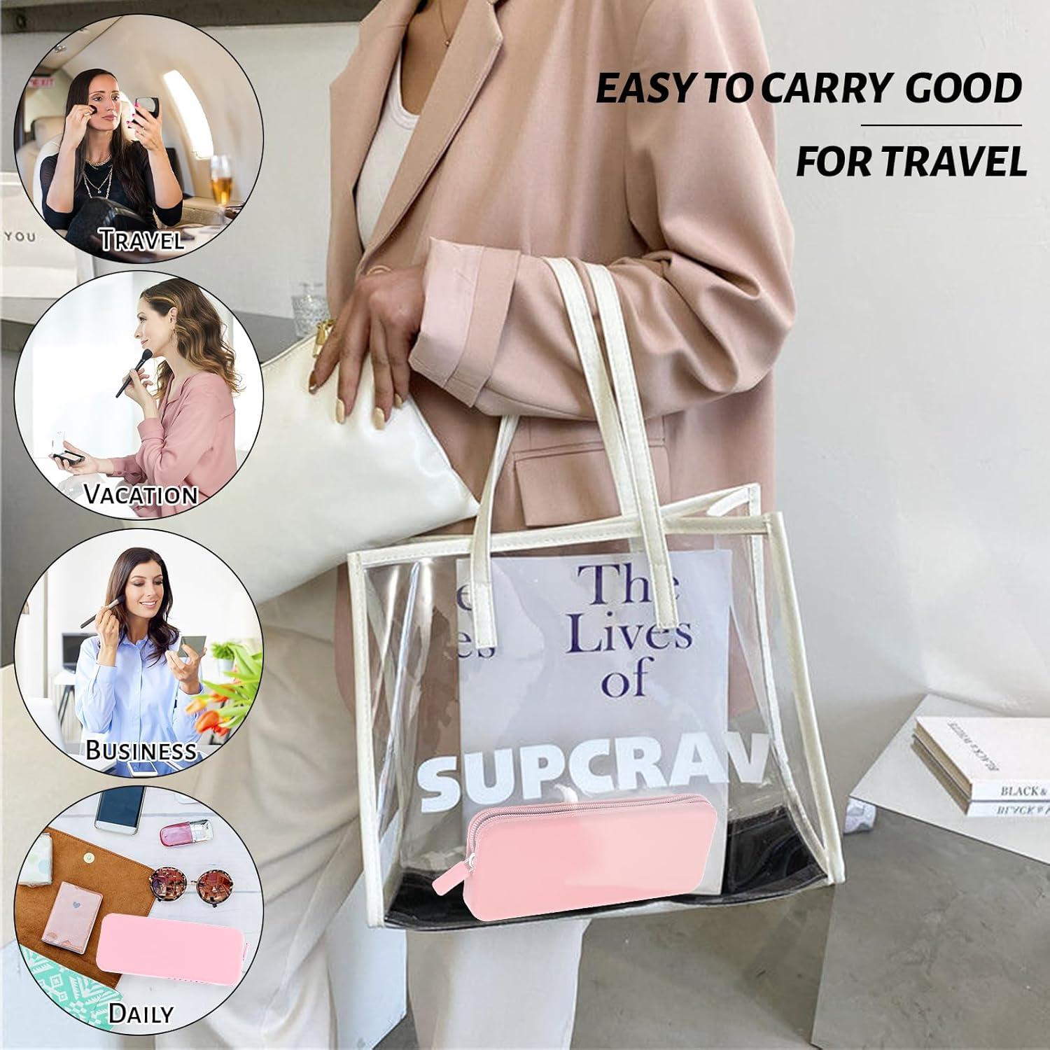 Estuche Organizador de Brochas de Maquillaje Sakolla Rosa