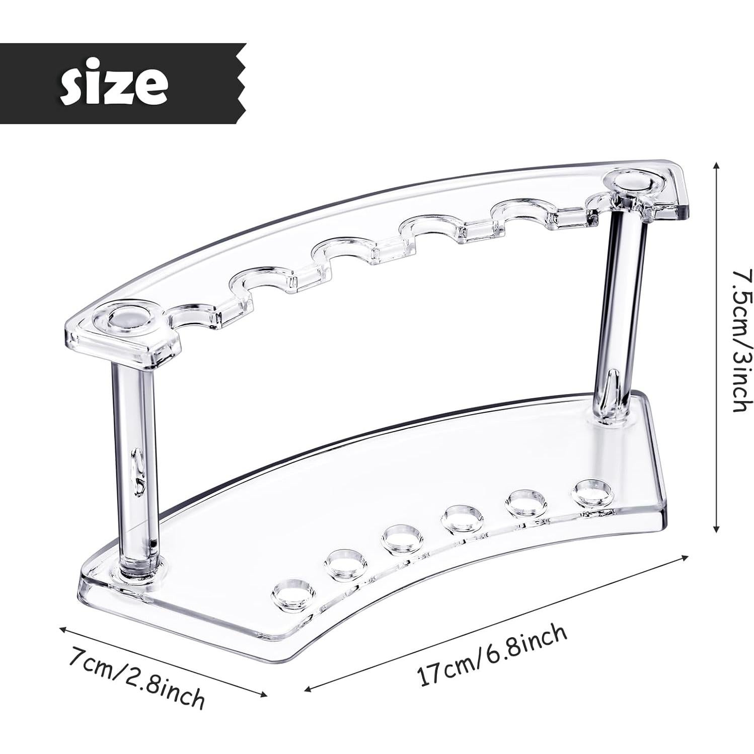Soporte de Plástico para Bolígrafos Tinlade - 2 Piezas, 6 Ranuras