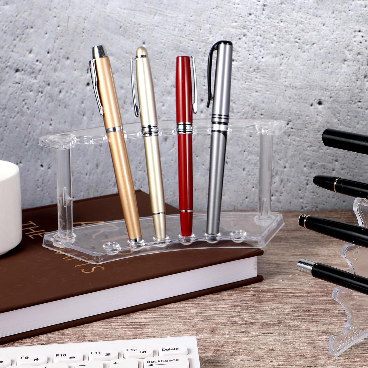 Soporte de Plástico para Bolígrafos Tinlade - 2 Piezas, 6 Ranuras