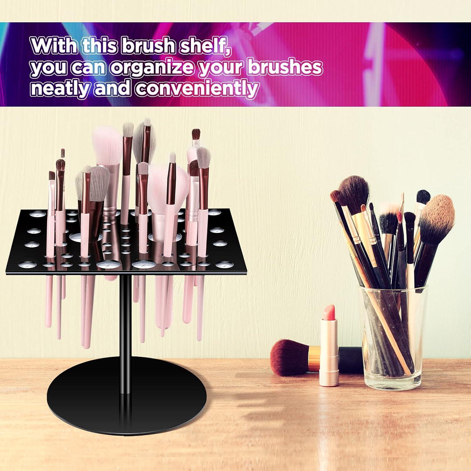 Soporte de Secado para 54 Brochas Jetec Plegable Acrílico