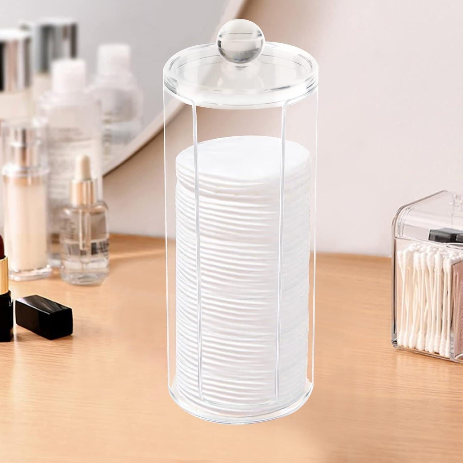 Soporte Organizador de Discos de Algodón Boveker 6.6cm x 16.8cm