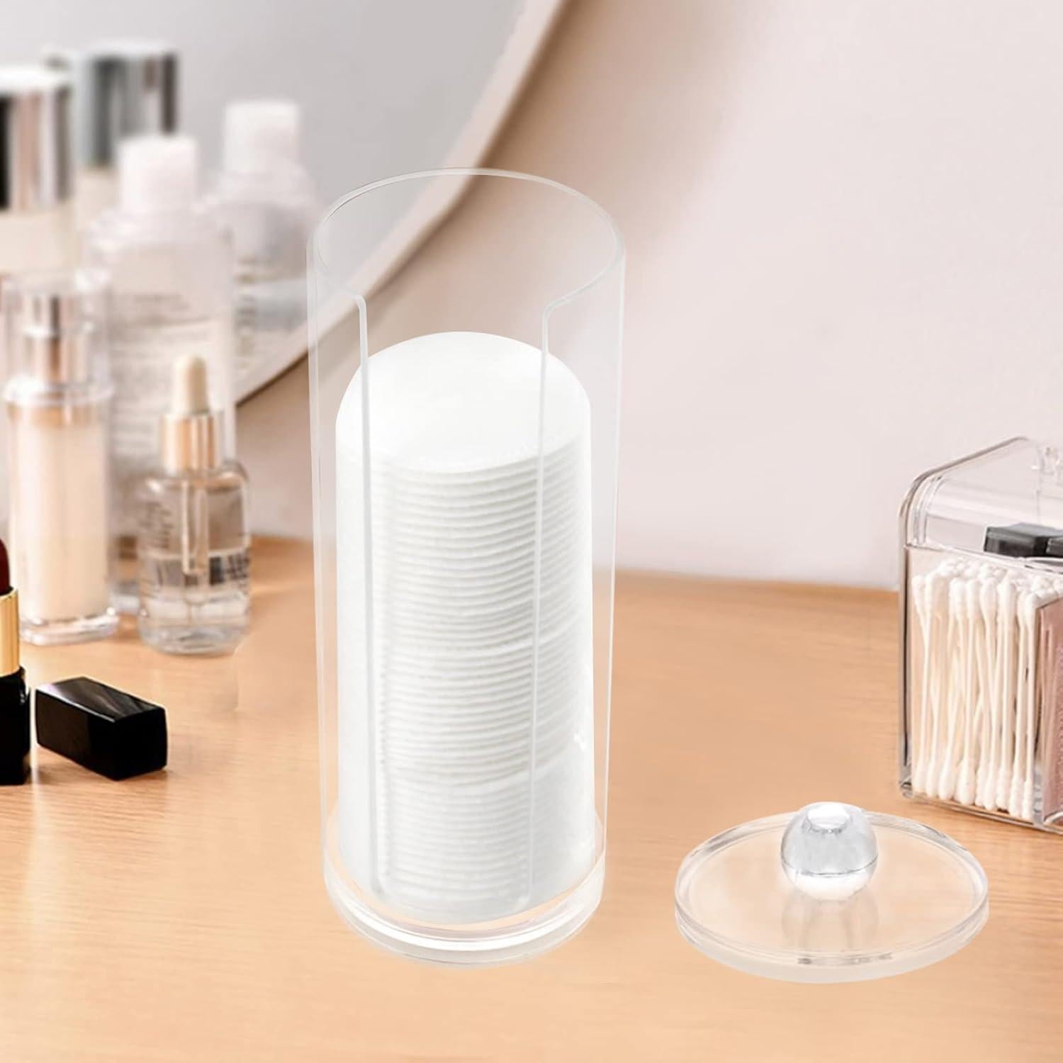 Soporte Organizador de Discos de Algodón Boveker 6.6cm x 16.8cm