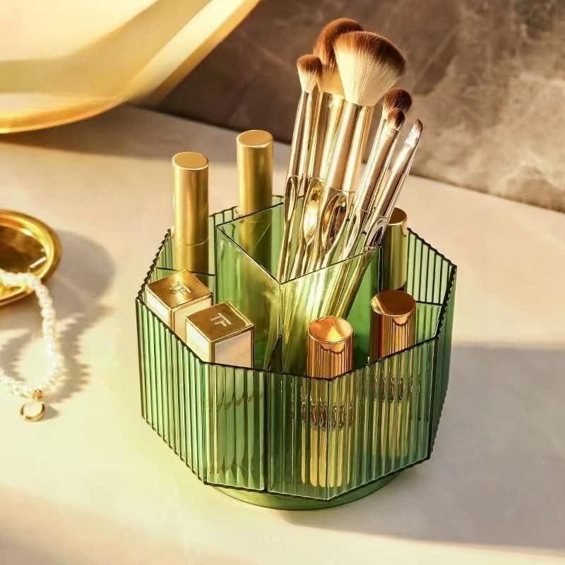 Soporte Rotatorio para Brochas de Maquillaje CESTATIVO Verde 360°