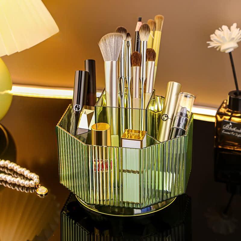 Soporte Rotatorio para Brochas de Maquillaje CESTATIVO Verde 360°