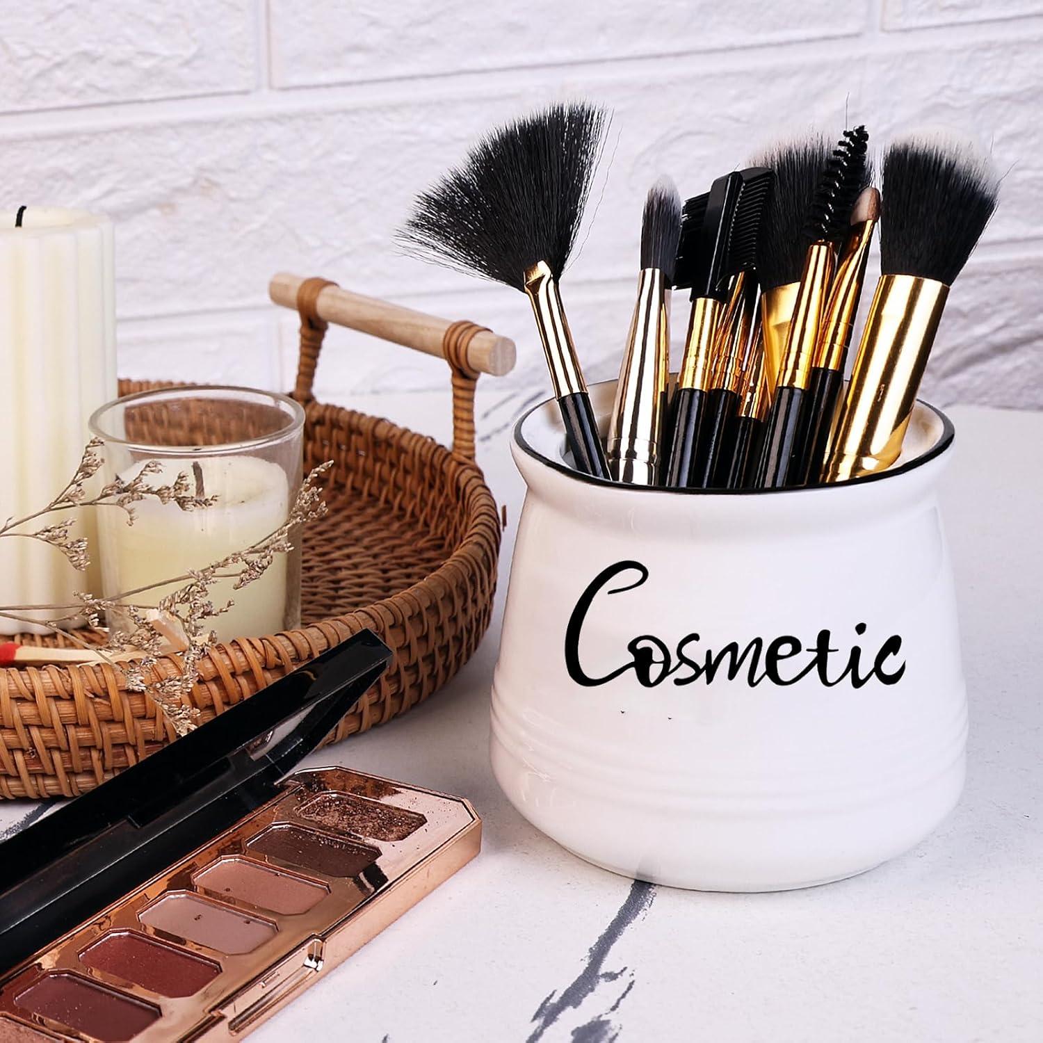 Organizador de Almacenamiento Cosmético ONTUBE Cerámica Blanca