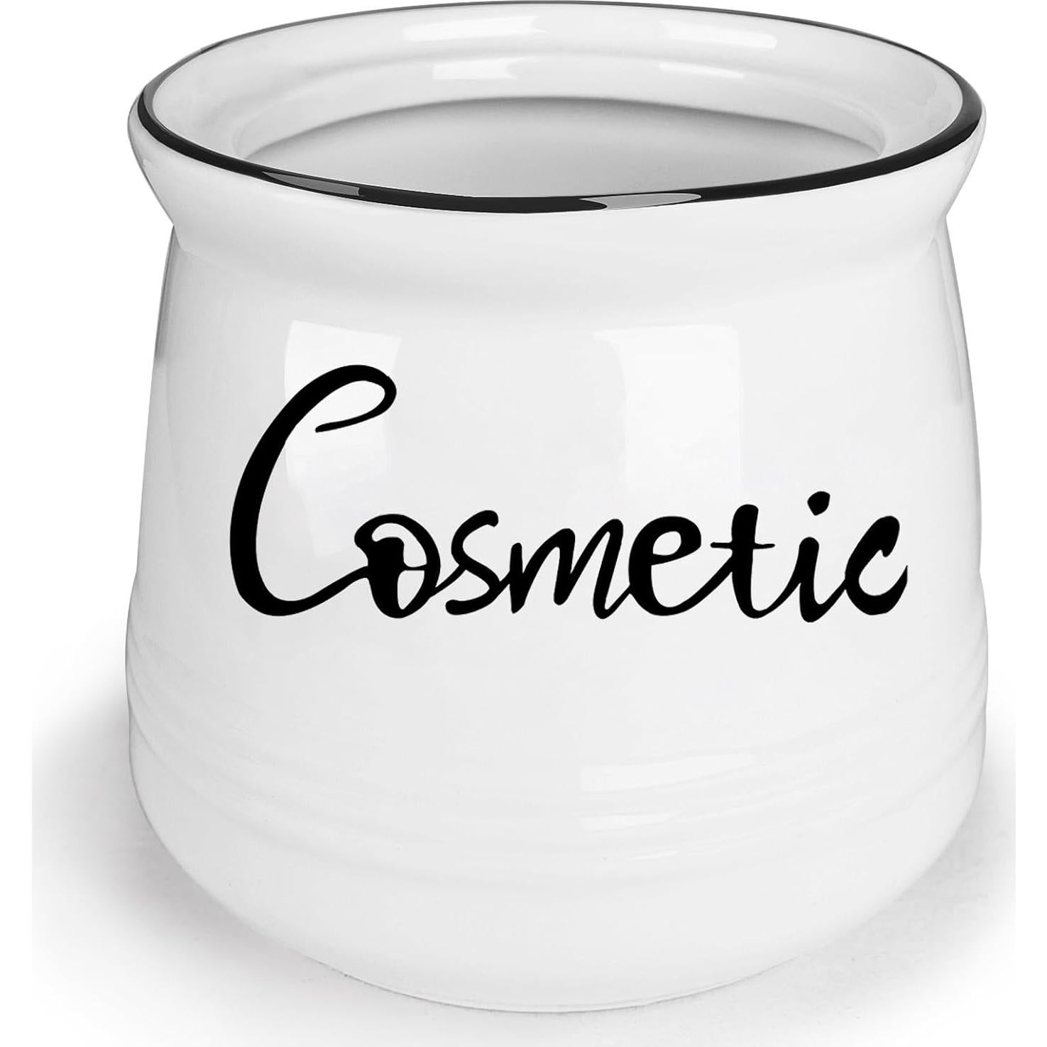 Organizador de Almacenamiento Cosmético ONTUBE Cerámica Blanca