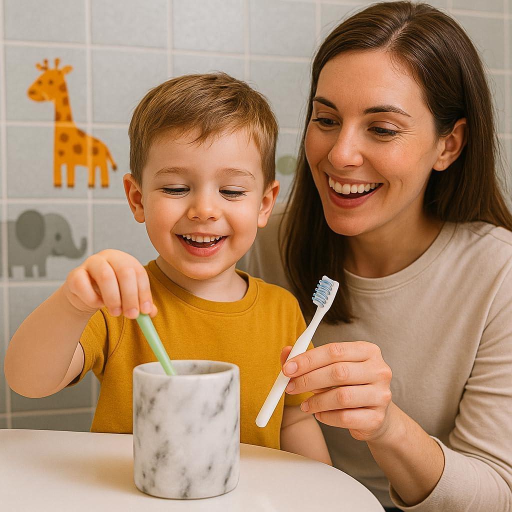 Soporte para bolígrafos de mármol natural Creative Home 8.4 cm