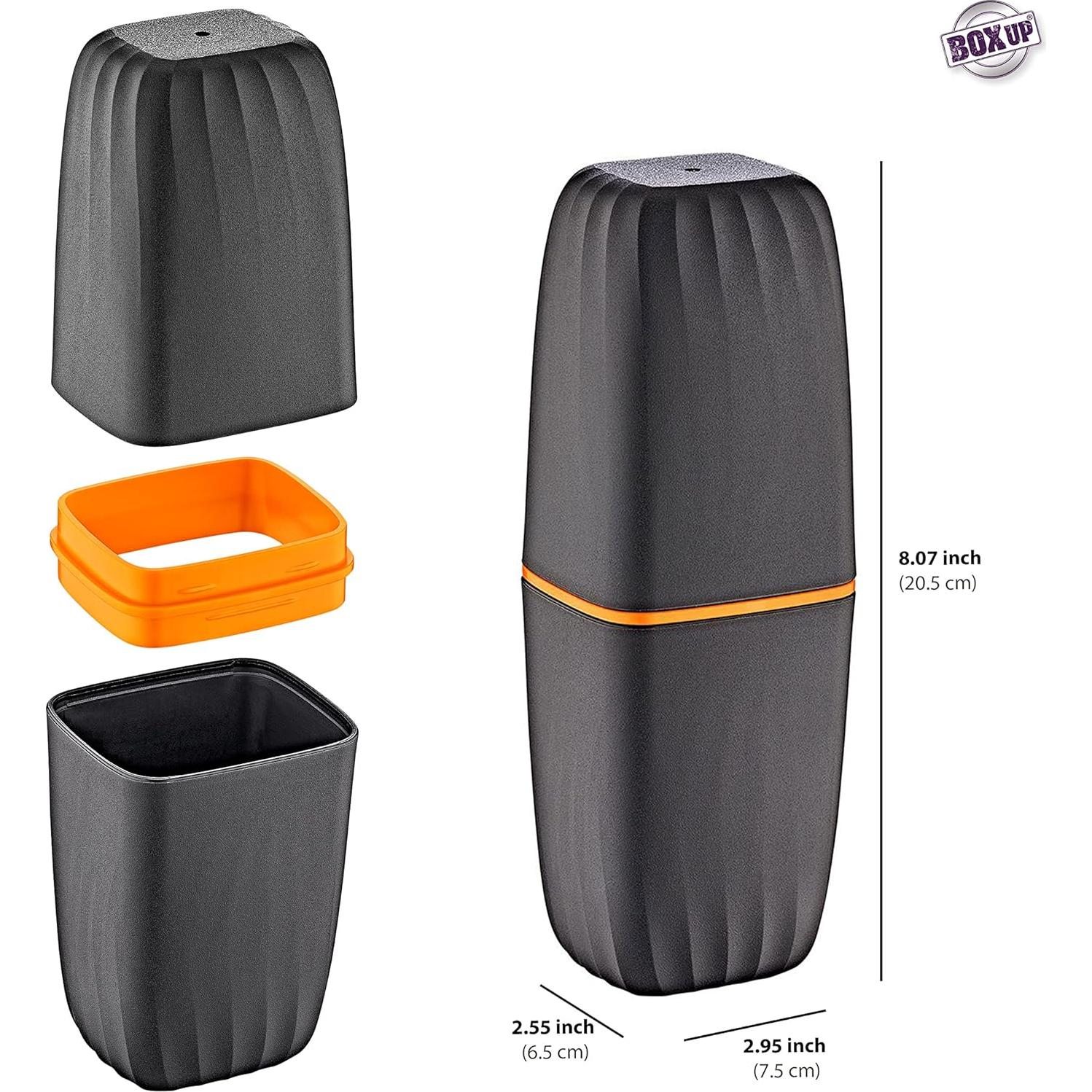 Soporte para Brochas de Maquillaje Boxup - Estuche Compacto Gris