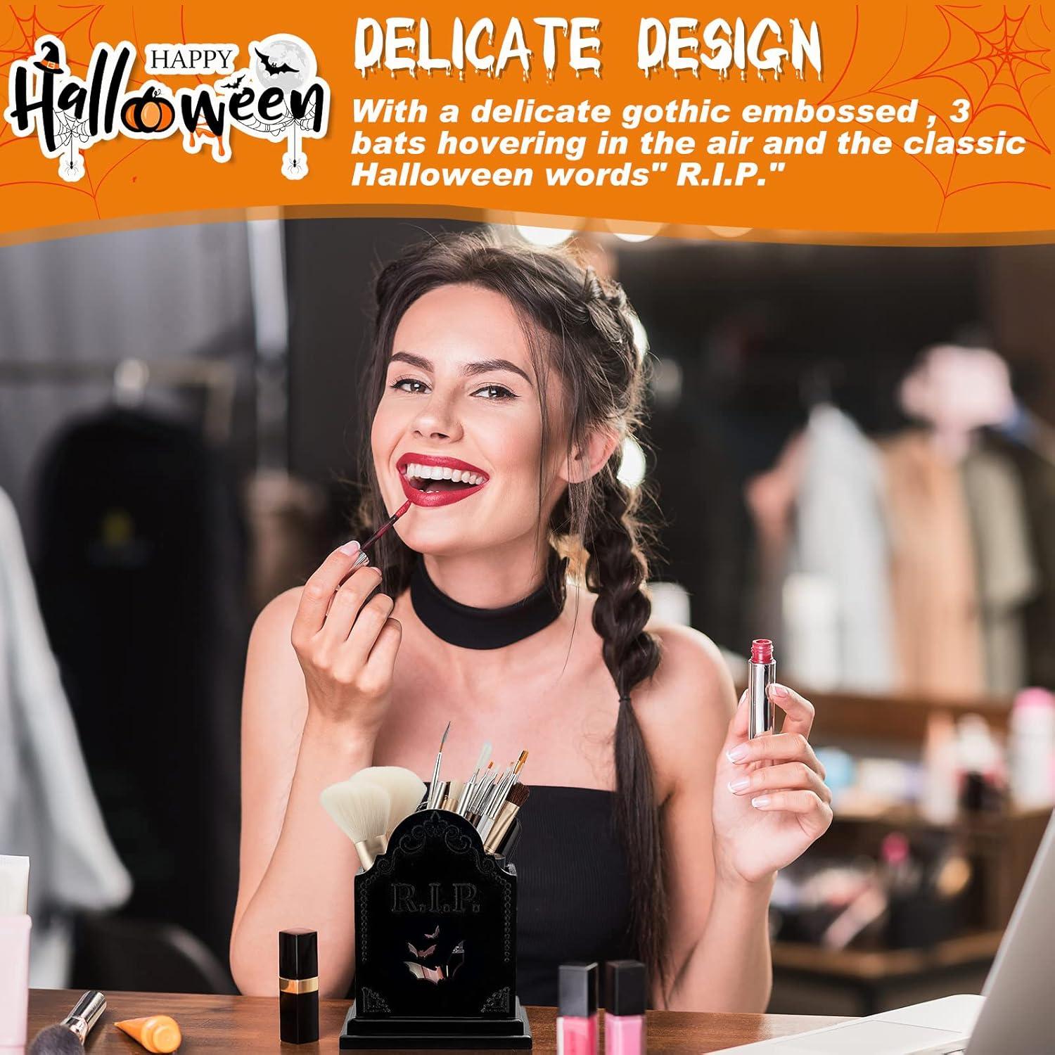 Soporte de Lápiz Gótico Gueevin en Forma de Tumba 14.5cm