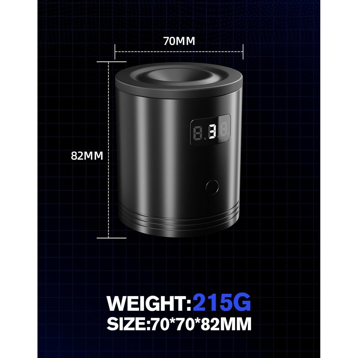 Mini Mezclador Vortex HAWINK JBQ-USB02, 5 Segundos, Negro