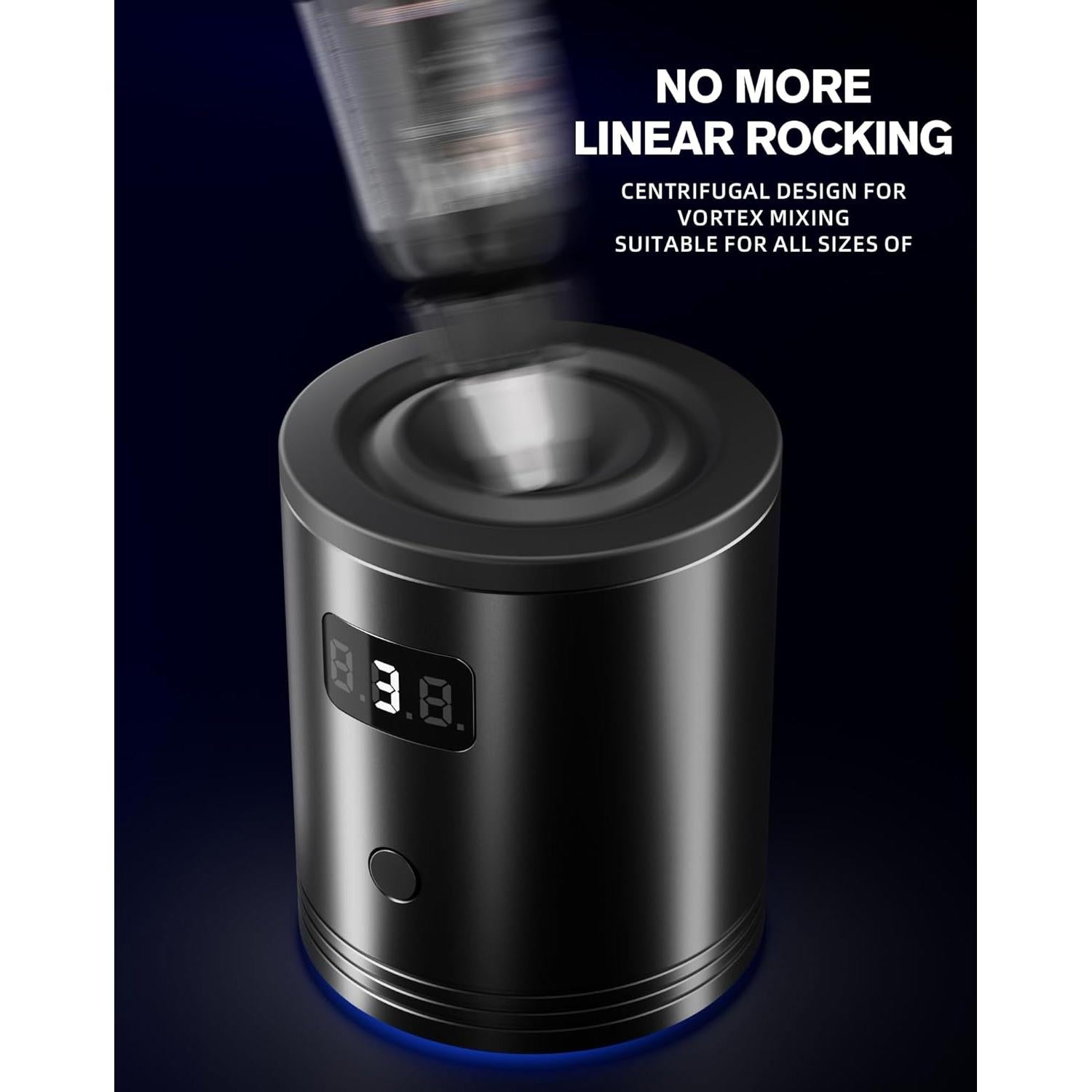 Mini Mezclador Vortex HAWINK JBQ-USB02, 5 Segundos, Negro