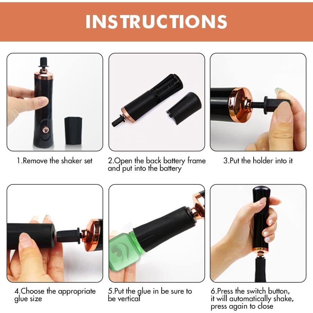 Mezclador Eléctrico de Pestañas CALIDAKA Portátil 15cm