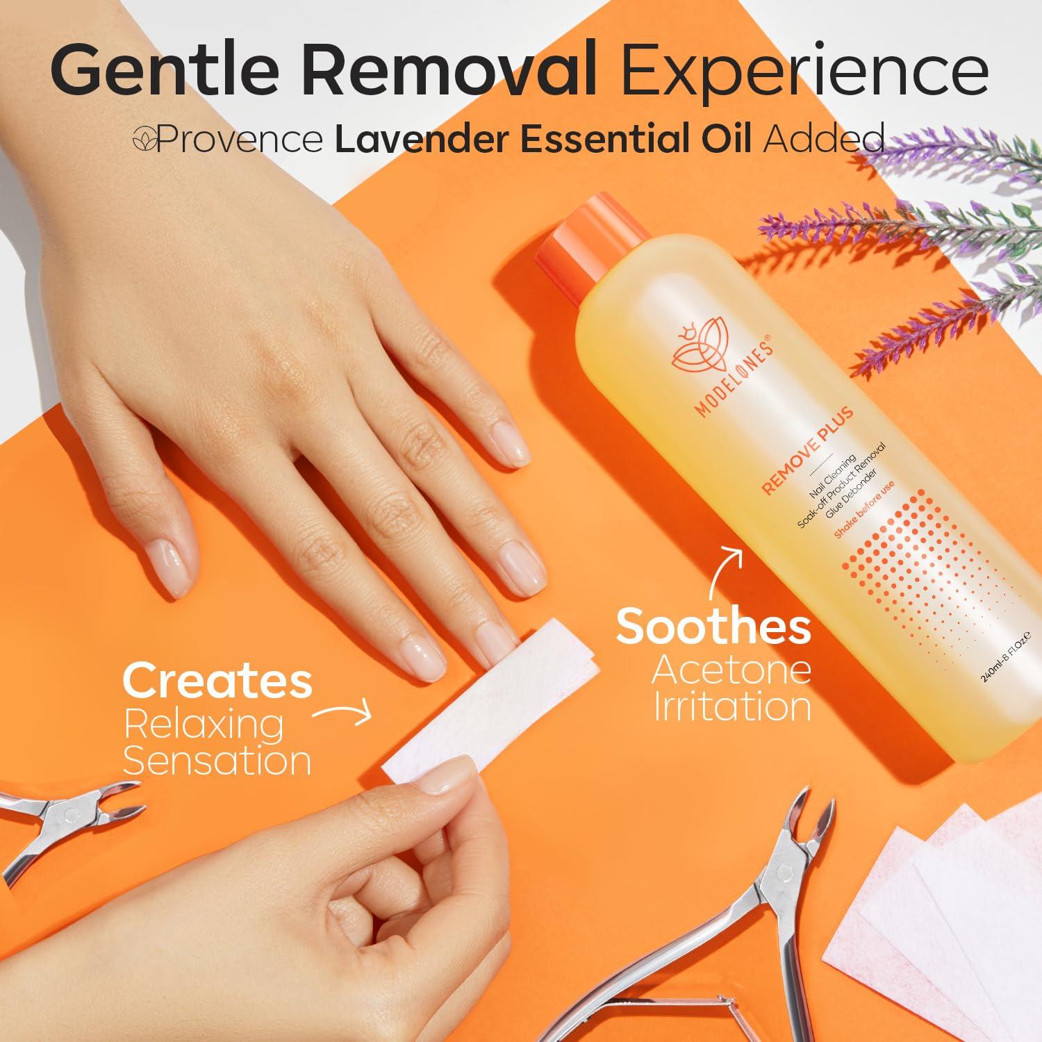 Removedor de Esmalte de Uñas Modelones 236.6 ml con Aceite de Jojoba