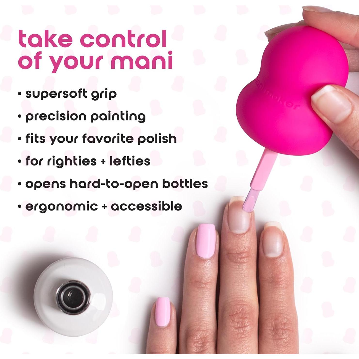 Agarre Universal Mani Maker Fucsia para Esmalte de Uñas