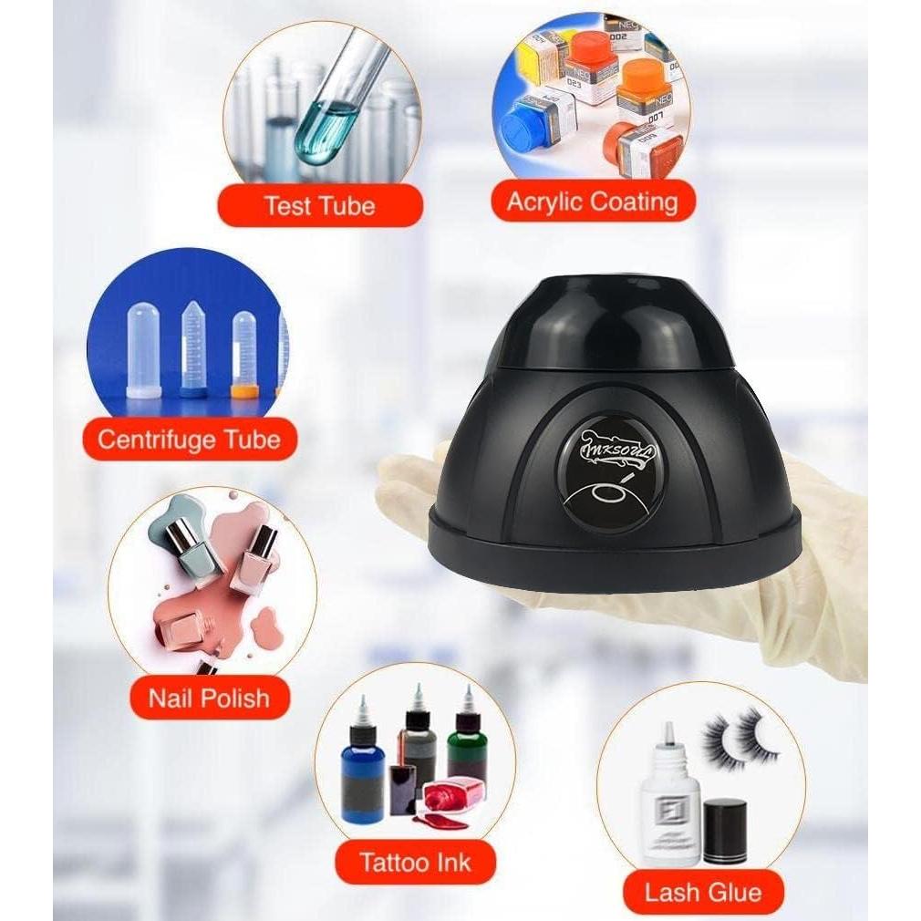 Mezclador Vortex Mini Inalámbrico 5200RPM para Tatuajes y Pintura