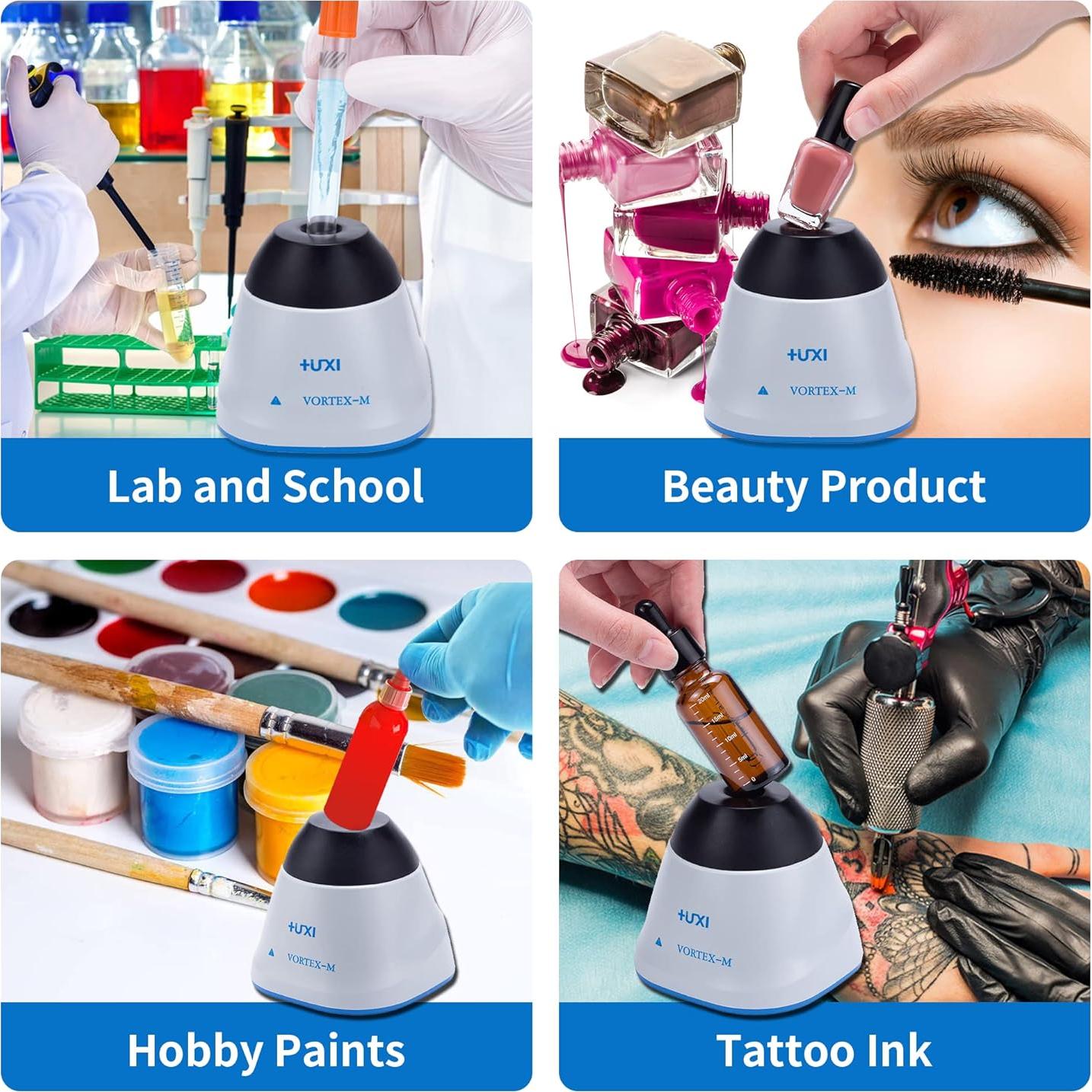 Mini Mezclador Vortex HuXi Lab 3000RPM Portátil para Laboratorio