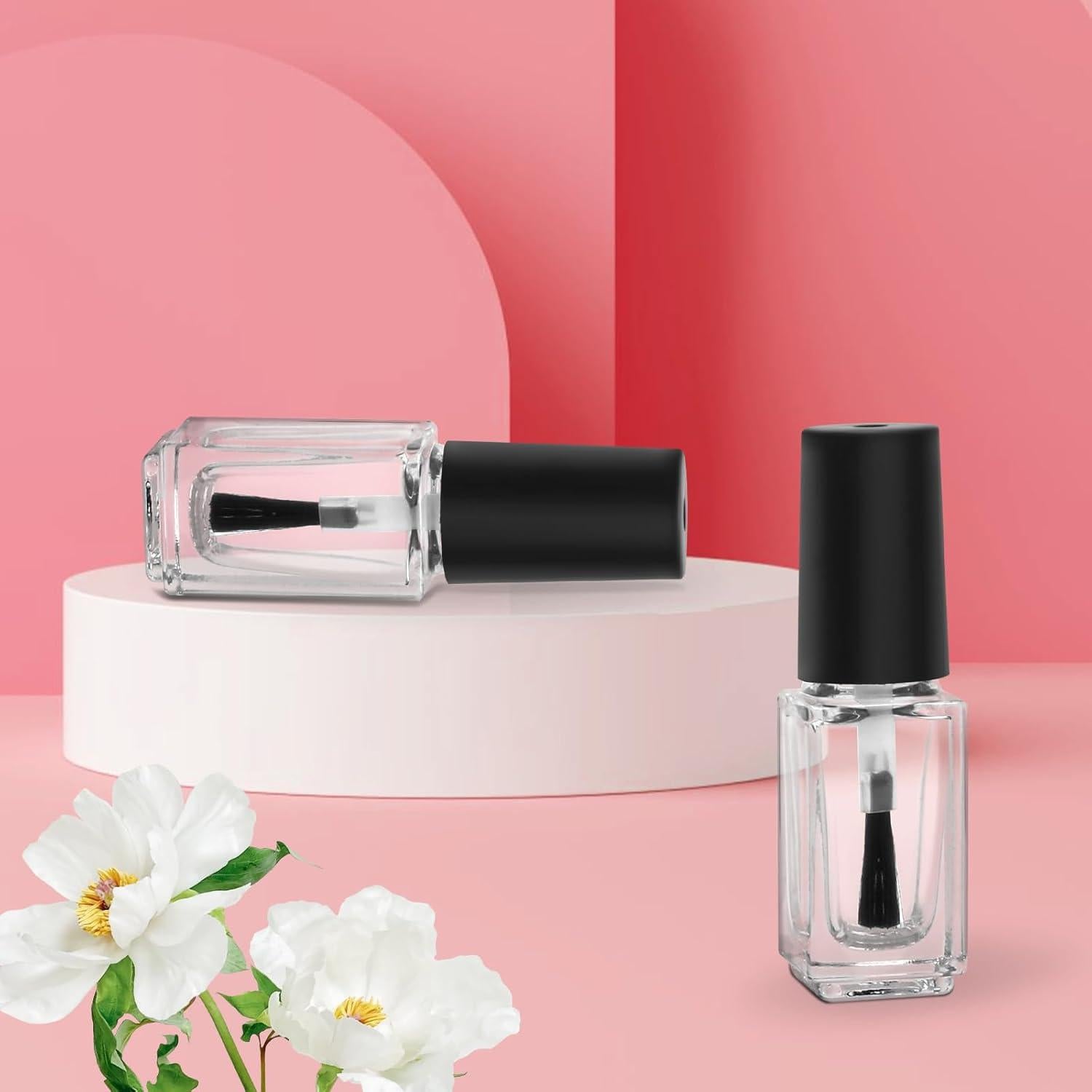 Botellas Vacías de Esmalte de Uñas AHIER 5ml - Pack de 5