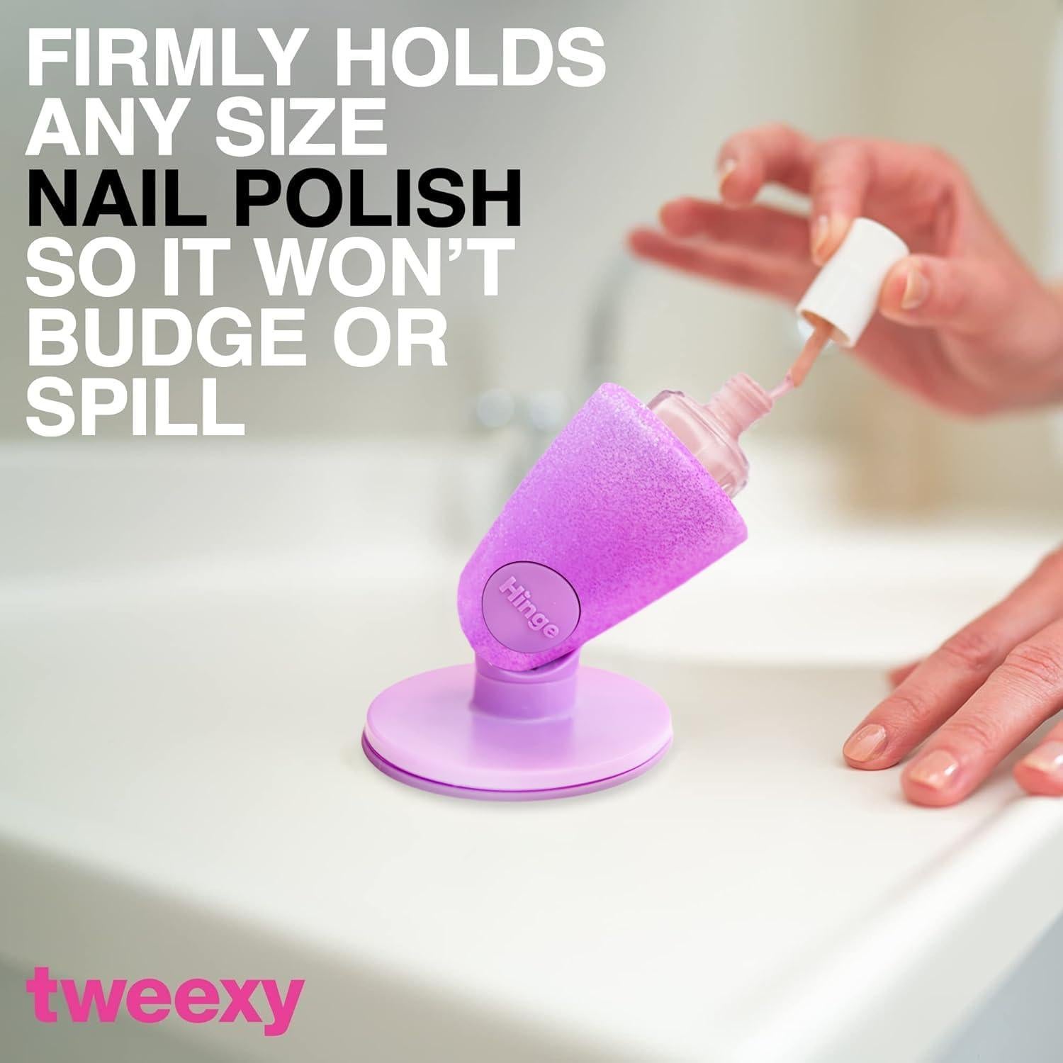 Soporte para Botellas de Esmalte de Uñas Tweexy Hinge - Antiderrame