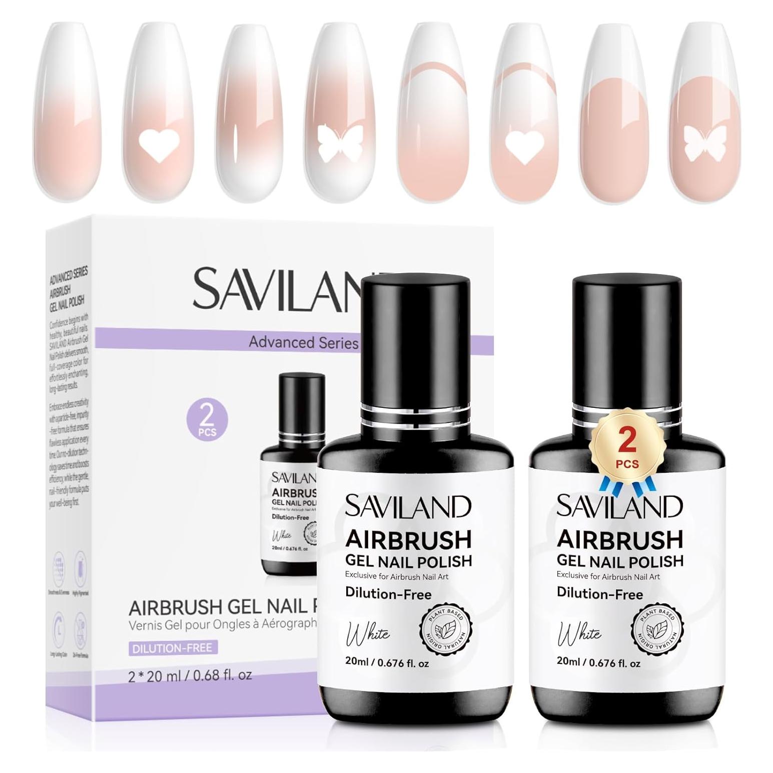 Esmalte de Uñas en Gel SAVILAND 20ml Blanco Sin Acetona