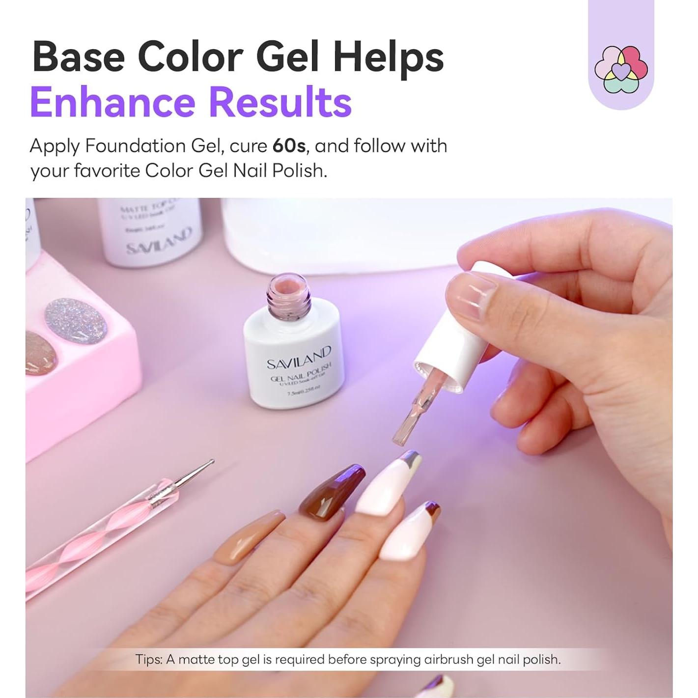 Esmalte de Uñas en Gel SAVILAND 20ml Blanco Sin Acetona