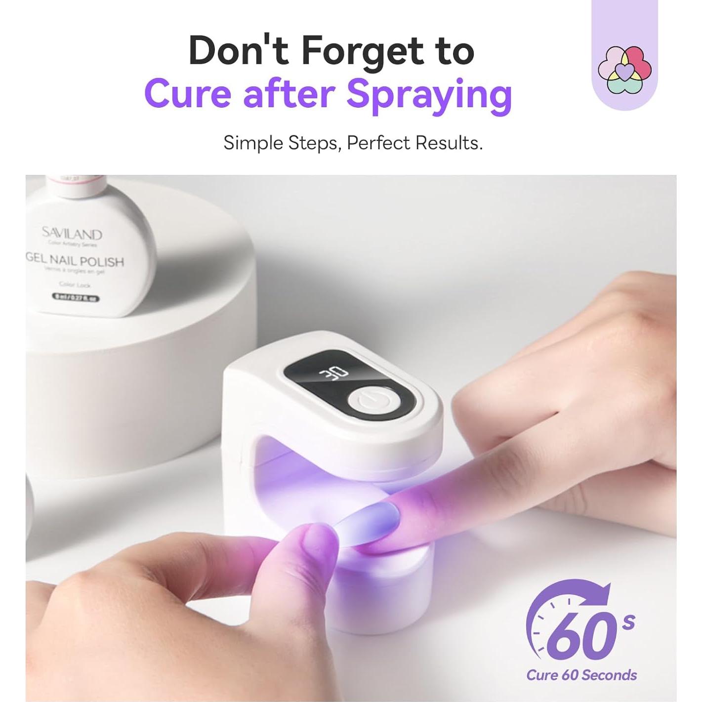 Esmalte de Uñas en Gel SAVILAND 20ml Blanco Sin Acetona