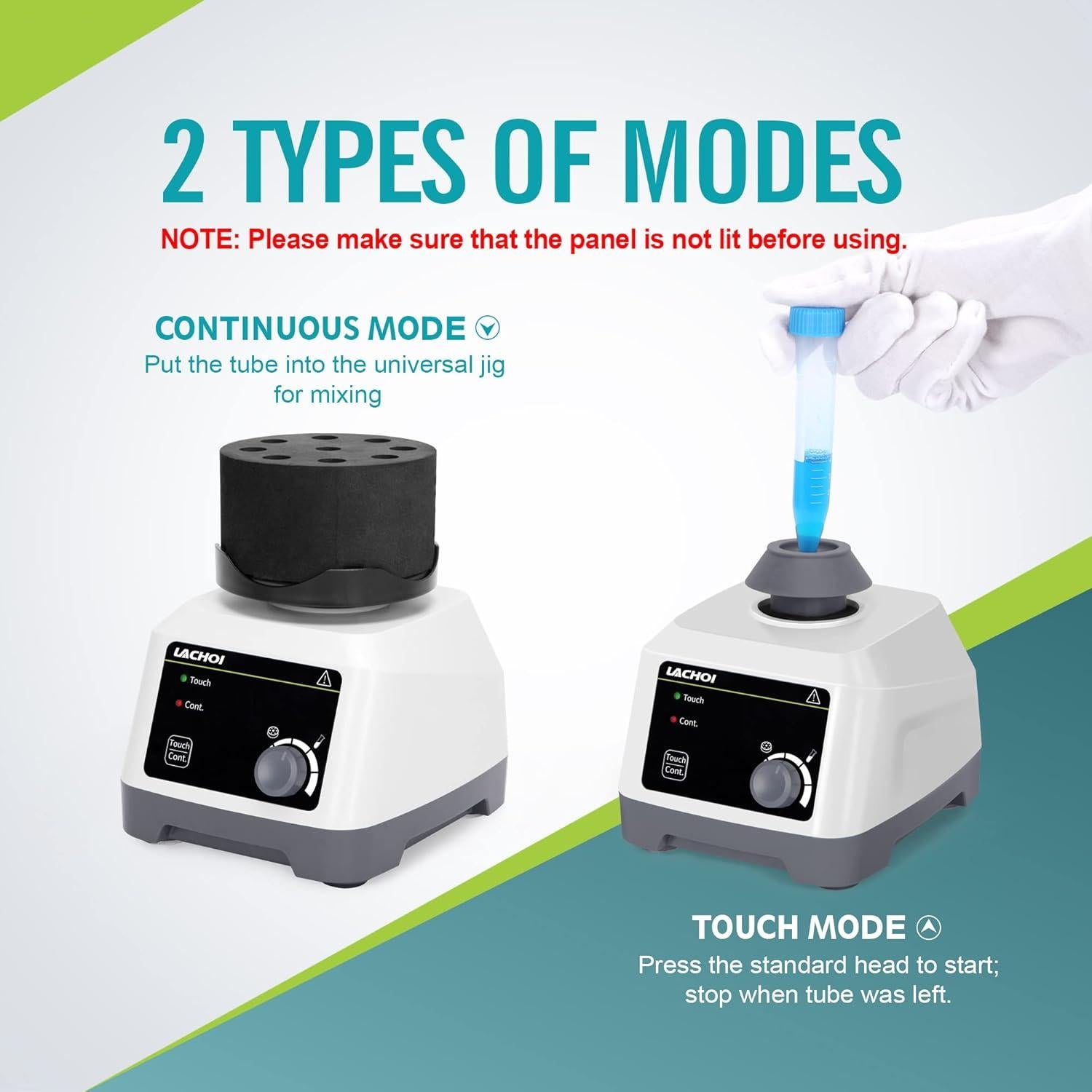 Mezclador Vortex de Laboratorio LACHOI 200-3000rpm 4.5mm