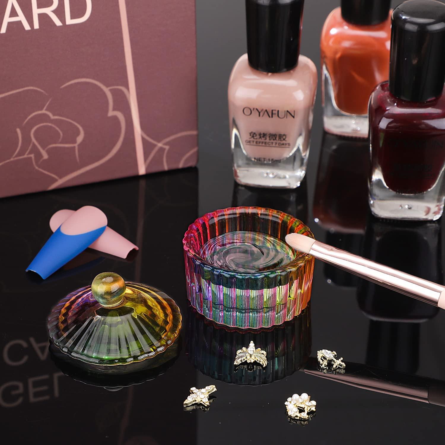 Mini Plato Redondo Noverlife para Arte de Uñas - Cristal 4cm